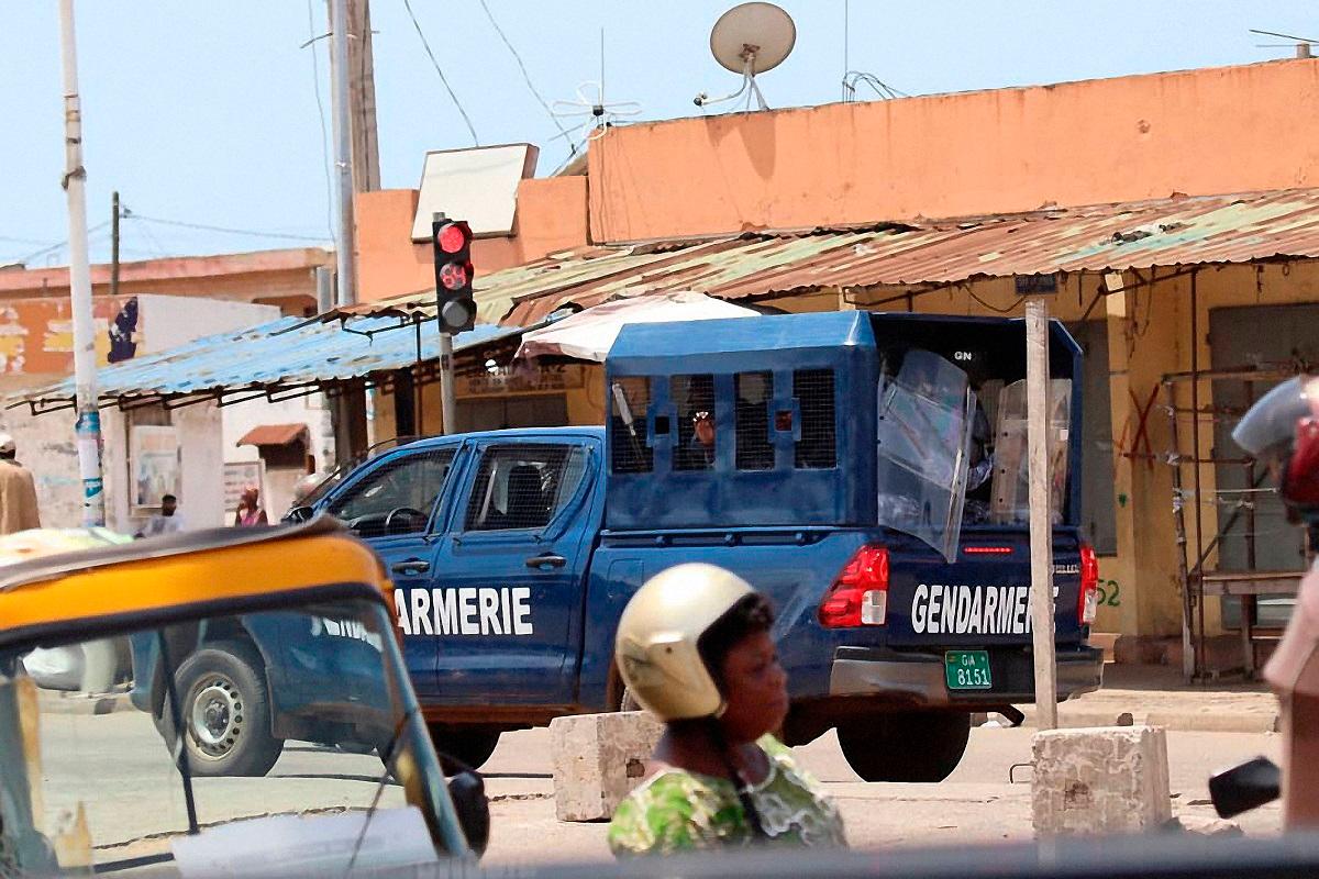 (FILES) Members of the Togolese Gendarmerie are seen operating in Lome on June 6, 2025. - AFPpix