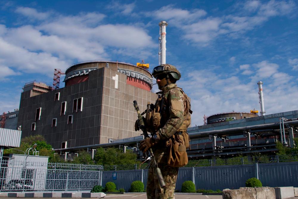 Europe’s largest nuclear facility fell to Russian forces shortly after the invasion of Ukraine in February last year and Kyiv and Moscow have since accused each other of planning an incident at the site. AFPPIX