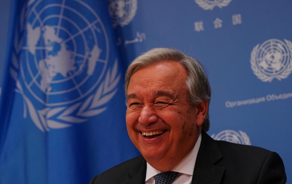 In this file photo taken on September 18, 2019 UN Secretary-General António Guterres attends a press briefing to mark the opening of the 74th session of the United Nations General Assembly at the UN in New York. - AFP