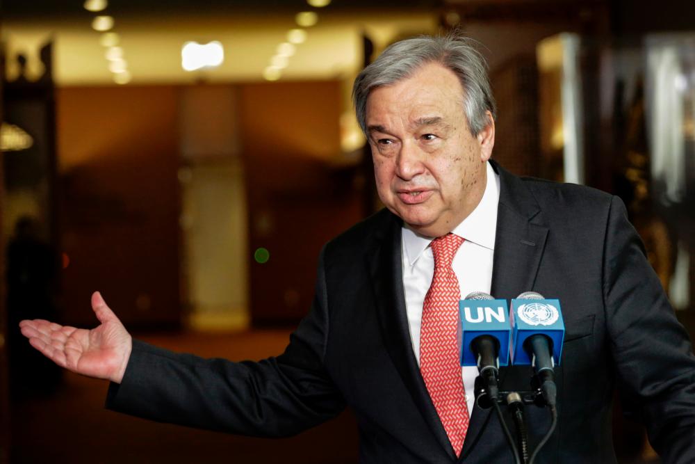 UN Secretary General Antonio Guterres - AFPpix