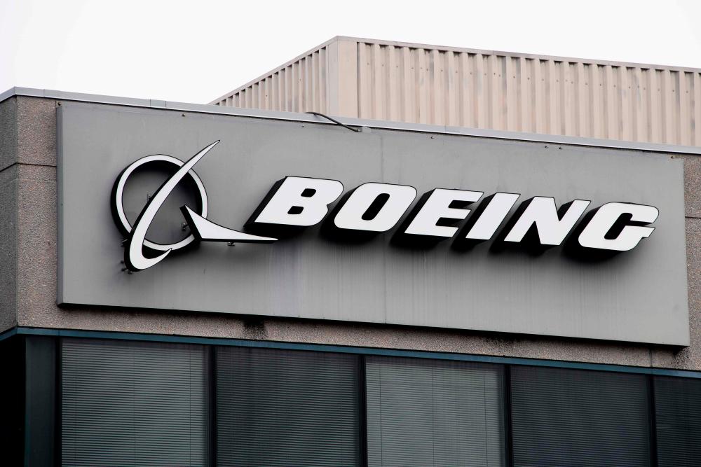 The Boeing Company logo is seen on a building in Annapolis Junction, Maryland. — AFP