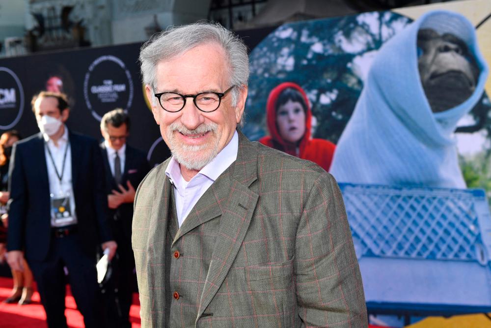 In this file photo taken on April 21, 2022 US director Steven Spielberg attends the 40th Anniversary Screening of “E.T. the Extra-Terrestrial” presented on the Opening Night of the 2022 TCM Classic Film Festival at the TCL Chinese Theater in Hollywood/AFPPix