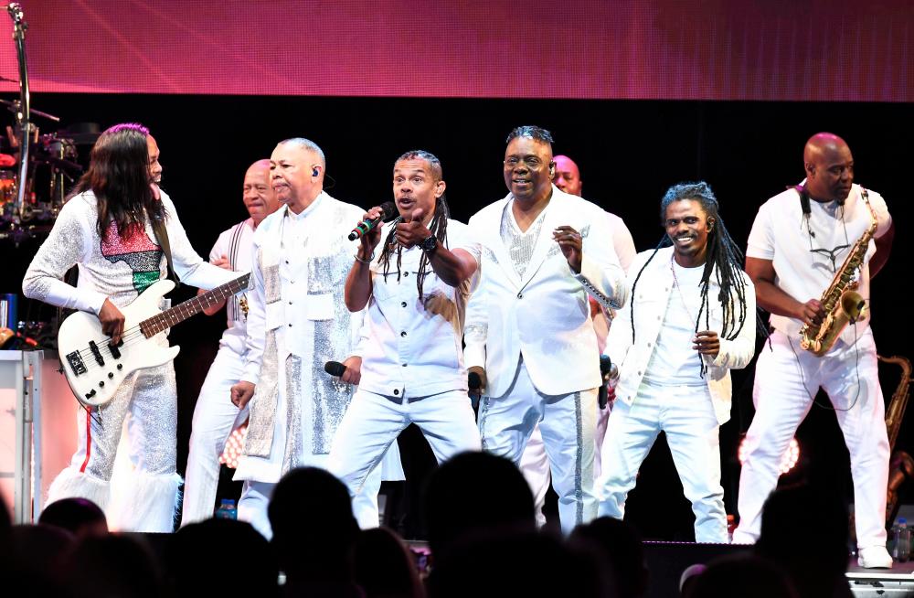 In this file photo taken on July 9, 2019 Earth, Wind &amp; Fire perform at The Beacon Theatre in New York City. The iconic children’s television program “Sesame Street” along with the R&amp;B collective Earth, Wind &amp; Fire will be among those honored at this year’s Kennedy Center Honors, one of America’s most prestigious arts awards. The Kennedy Center -- Washington’s performing arts complex that serves as a living monument to slain president John F. Kennedy -- announced July 18, 2019 that actress Sally Field, genre-spanning singer Linda Ronstadt and 11-time Grammy winning conductor Michael Tilson Thomas would also be among the 2019 class. / AFP / GETTY IMAGES NORTH AMERICA / Dimitrios Kambouris
