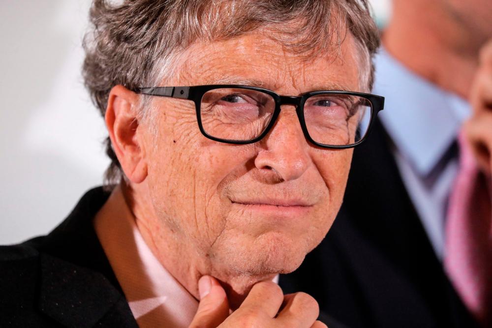 (FILES) In this file photo taken on October 09, 2019 Microsoft founder, Co-Chairman of the Bill &amp; Melinda Gates Foundation. – AFP