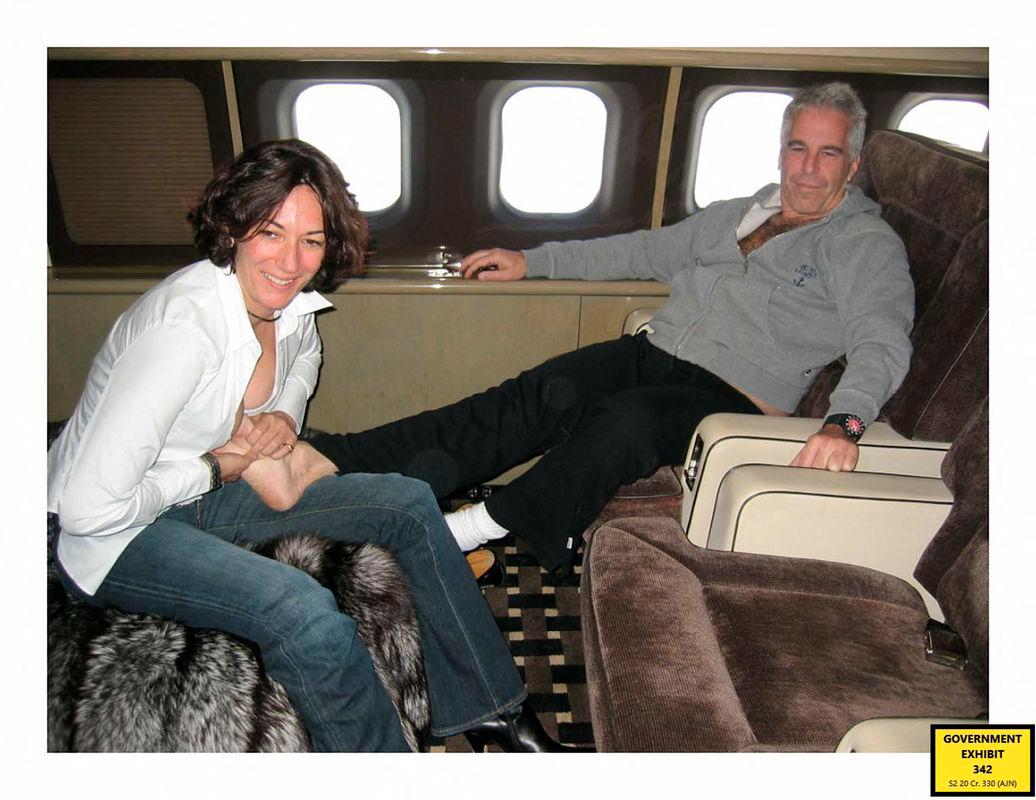 This undated trial evidence image obtained December 8, 2021, from the US District Court for the Southern District of New York shows British socialite Ghislaine Maxwell and US financier Jeffrey Epstein. Ghislaine Maxwell, the accomplice of sex offender Jeffrey Epstein, has been moved from a prison in Florida to a minimum security facility in Texas, the Bureau of Prisons said on August 1, 2025. - Photo by Handout / US DISTRICT COURT FOR THE SOUTHERN DISTRICT OF NEW YORK / AFP
