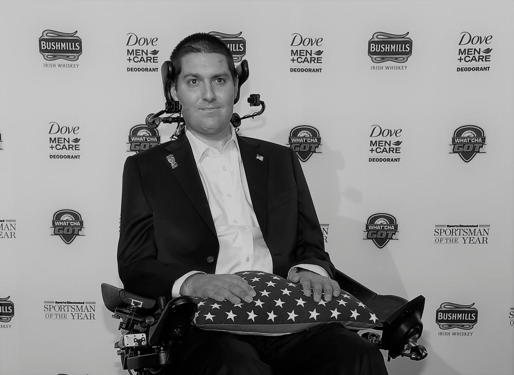 In this file photo taken on Dec 8, 2014, Pete Frates attends the Sportsman Of The Year 2014 Ceremony on Dec 9, 2014 in New York City. — AFP