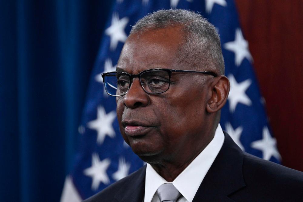 US Defense Secretary Lloyd Austin speaks during a press conference at the Pentagon in Washington, DC, on February 1, 2024. - AFPPIX