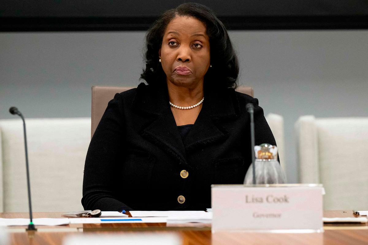 (FILES) Lisa Cook. - SAUL LOEB / AFP