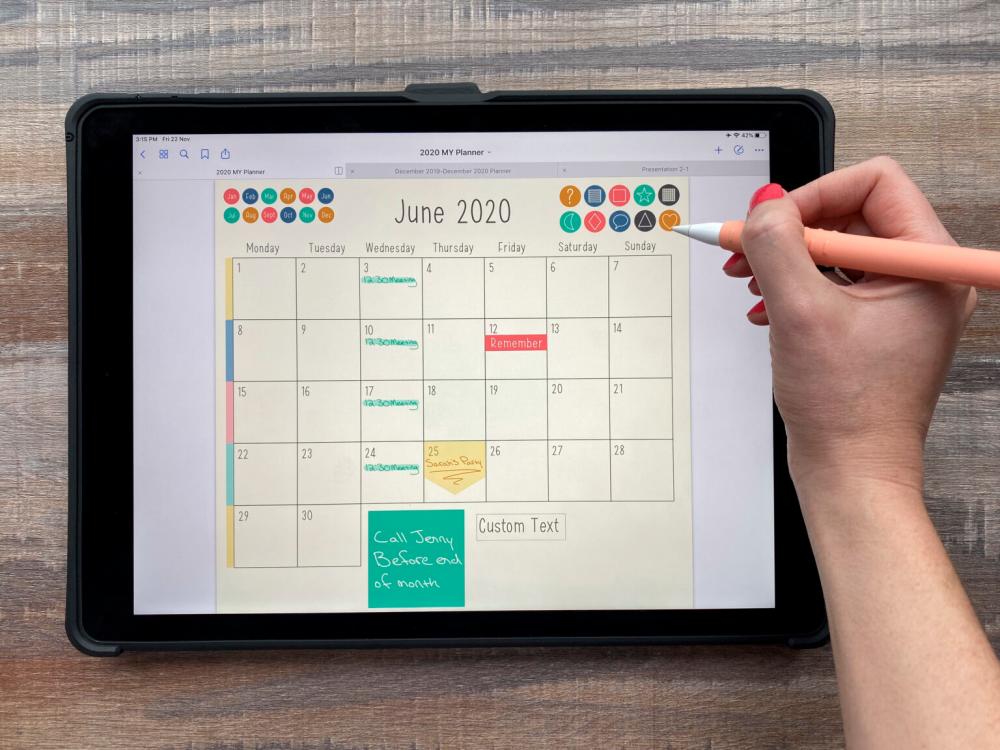$!A digital planner combines a calendar with planning tools virtually. – Liz Kohler Brown