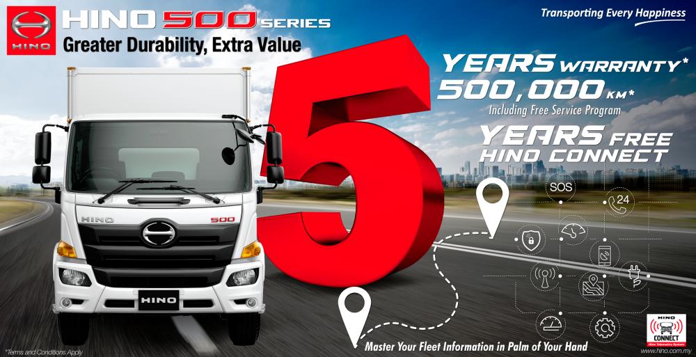 Three ‘Best-fit’, ‘Total Support’ offers from Hino Malaysia