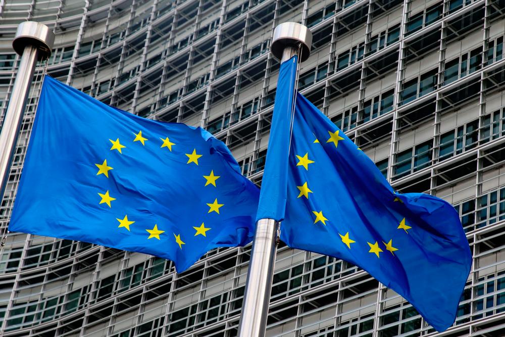 European flags fly outside the European Commission building in Brussels – AFPpic