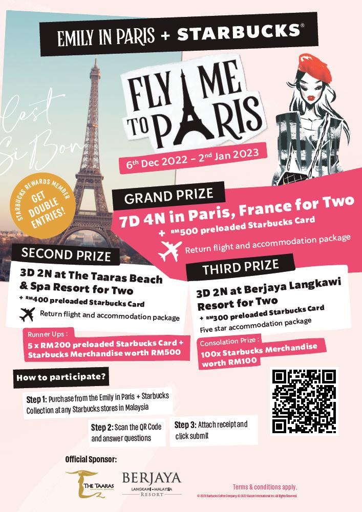 Starbucks Malaysia’s new contest to fly winners to Paris