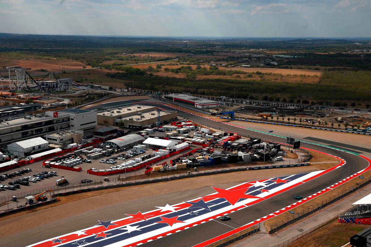 A general view of the circuit during previews ahead of the F1 Grand Prix of United States at Circuit of The Americas on October 16, 2025 in Austin, Texas. Jared C. Tilton/Getty Images/AFP