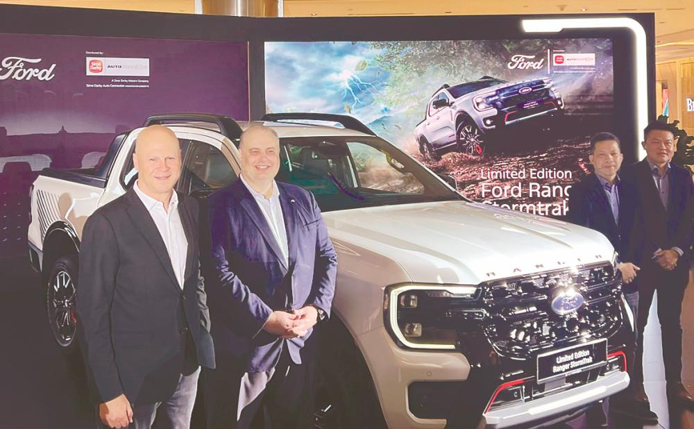 From left: Sime Darby Motors Division managing director Andrew Basham, Jeffrey, Turse and Sime Darby Motors Division Southeast Asia managing director Jeffrey Gan at the launch.
