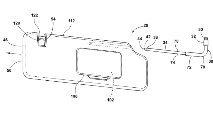 Ford Patents Sun Visor That Doubles As Glass Breaker