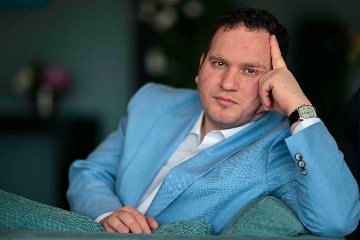 Iraqi director Hasan Hadi poses during a photo session at the 78th edition of the Cannes Film Festival in Cannes, southern France, on May 17, 2025. AFPpix