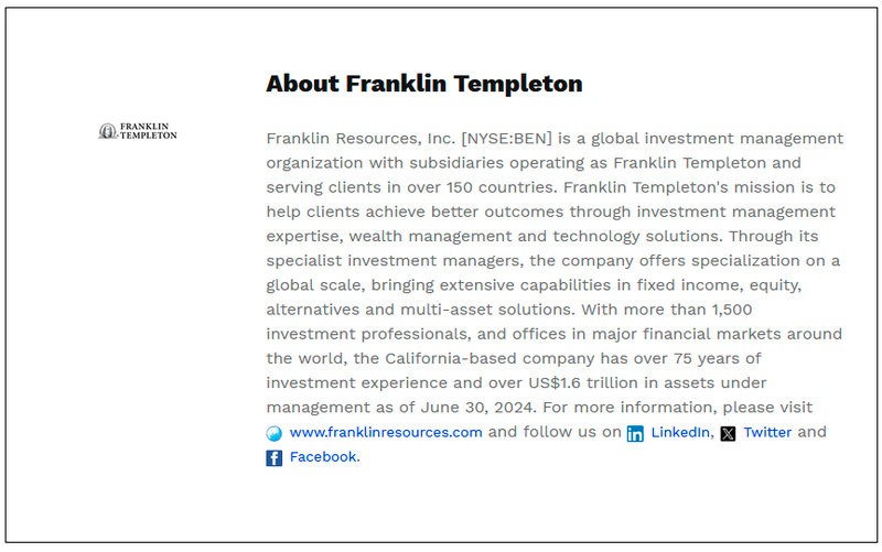 Franklin Templeton and SBI Holdings Sign MoU to Establish Joint Venture in Japan