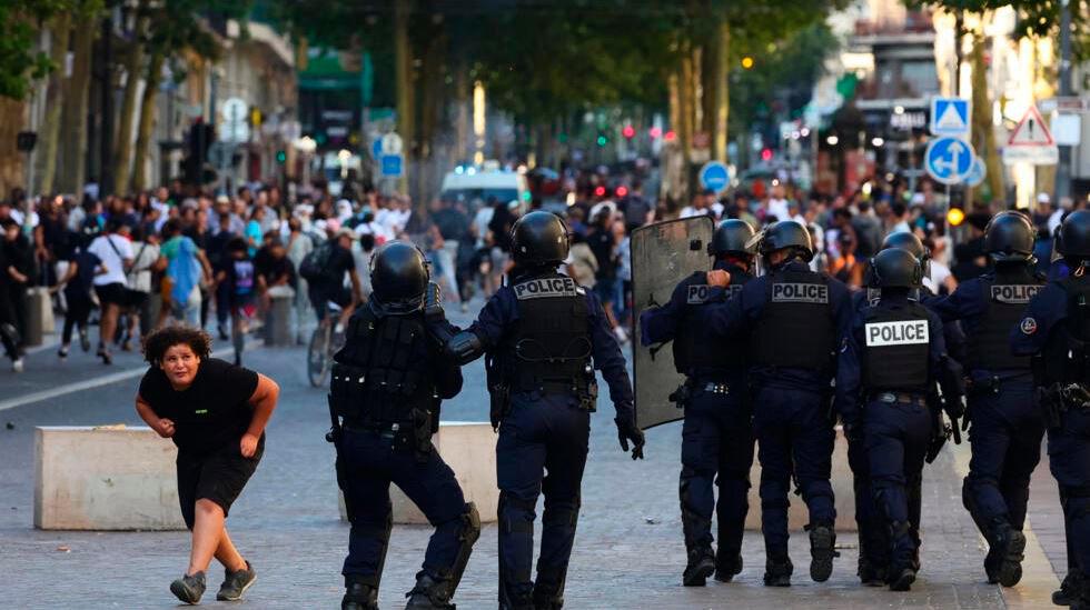 Police were deployed in their thousands in Marseille over the weekend. AFPPIX
