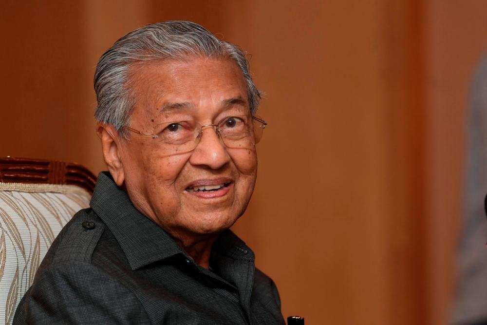 Founder of the Parti Pejuang Tanah Air (Pejuang) Tun Dr Mahathir Mohamad- Bernamapix