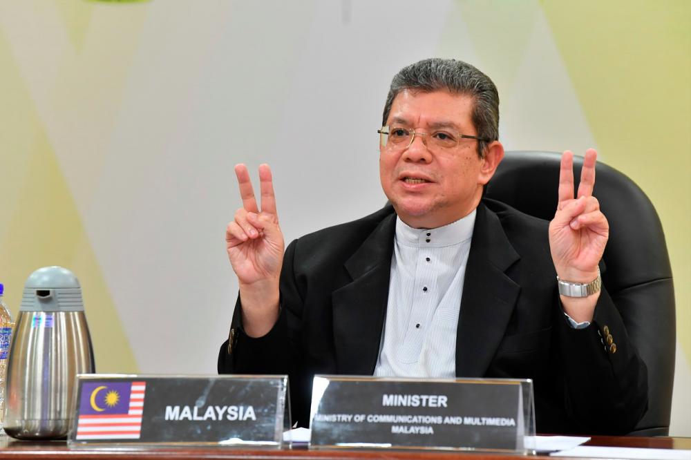 Communications and Multimedia Minister Datuk Saifuddin Abdullah conducted virtually, with the United States-ASEAN Business Council (US-ABC) on Feb 5. --fotoBERNAMA (2021) COPYRIGHTS RESERVED