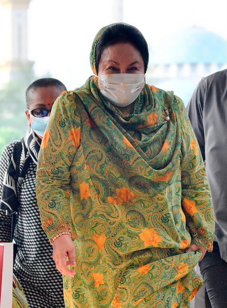 Datin Seri Rosmah Mansor arriving at the Kuala Lumpur High Court on Feb 10 --fotoBERNAMA (2021) Copyrights Reserved