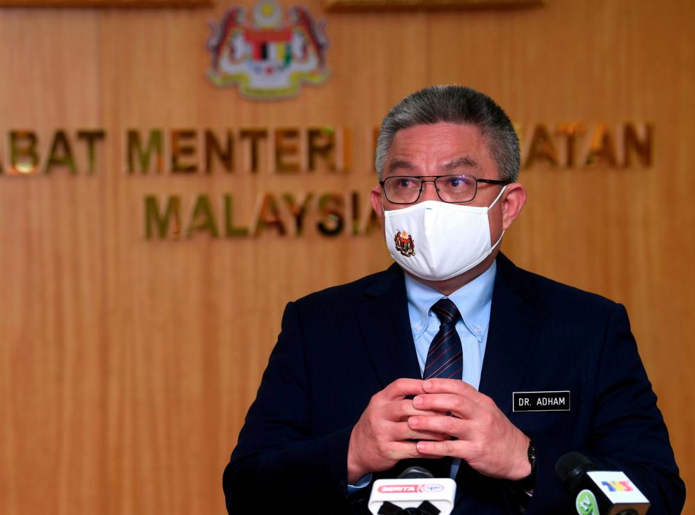 Health Minister Datuk Seri Dr Adham Baba- Bernama