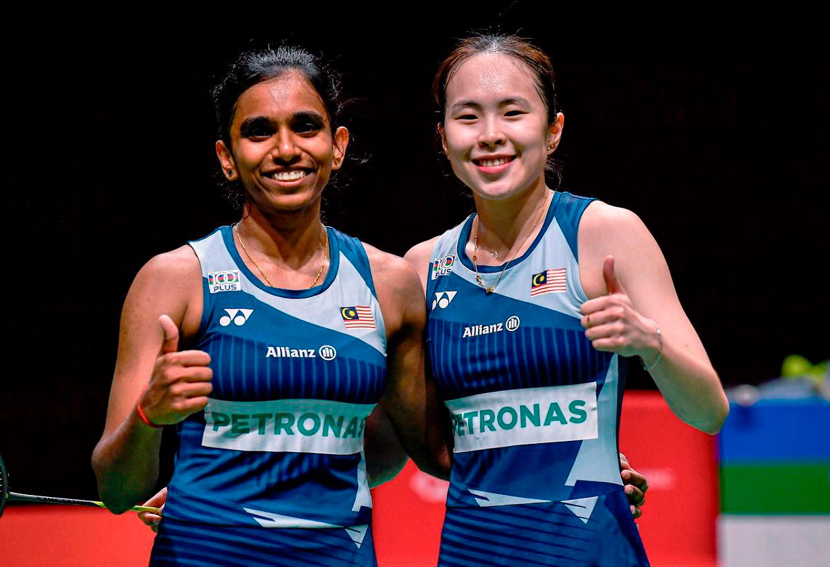 National women’s badminton doubles, Pearly Tan (R) and M. Thinaah. - BERNAMApix