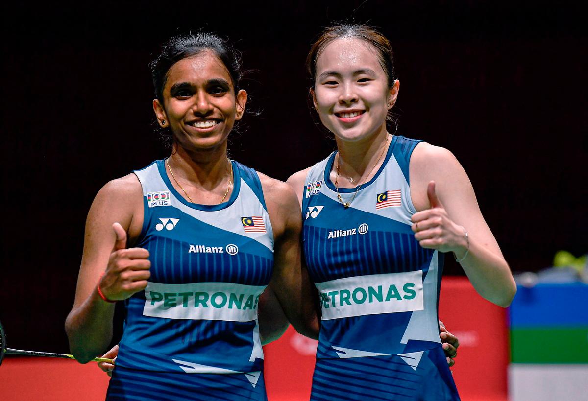 National women’s badminton doubles, Pearly Tan (R) and M. Thinaah. - BERNAMApix