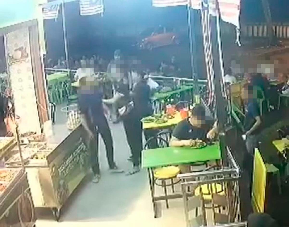 Screenshot of the incident via social media
