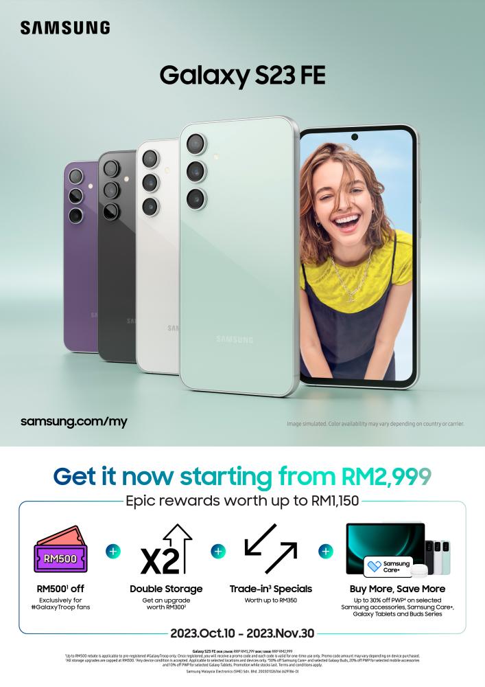 Samsung Galaxy S23 FE Finally Official; Starts From RM2,999 