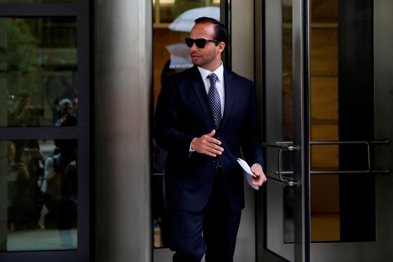 Former Trump campaign aide George Papadopoulos exits U.S. District Court after his sentencing hearing, in Washington, U.S., September 7, 2018. — Reuters