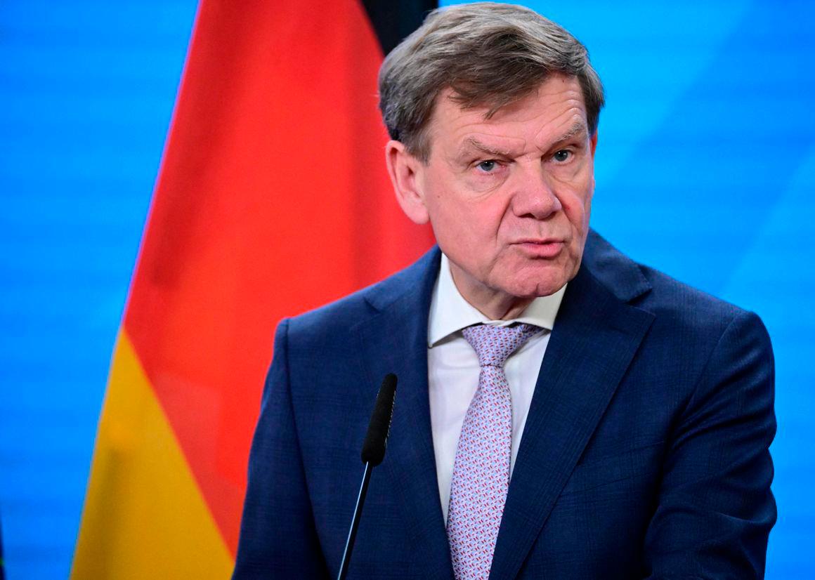 German Foreign Minister Johann Wadephul delivers a press conference after a meeting with his Canadian counterpart in Berlin, on June 26, 2025. (Photo by Tobias Schwarz / AFP)
