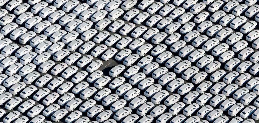 Volkswagen cars ready for shipping. - AFPPIX
