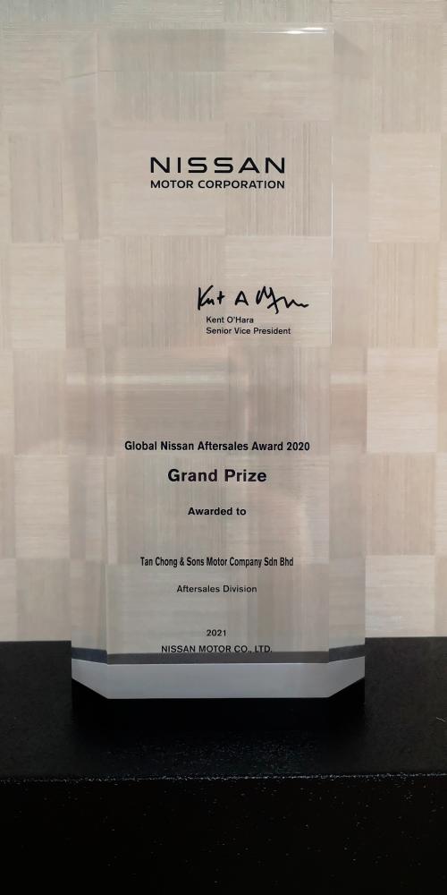 Tan Chong aftersales tops global Nissan award