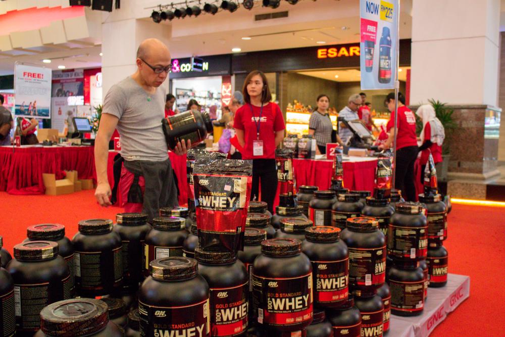 The popular whey protein supplement retails from as low as RM175.