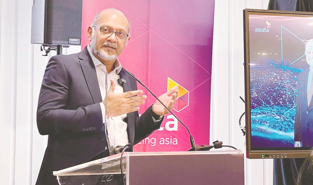 Gobind delivering his speech at the MoU signing event today.