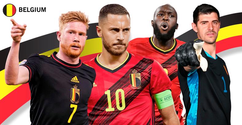 FROM LEFT: De Bruyne, Hazard, Lukaku and Courtois.