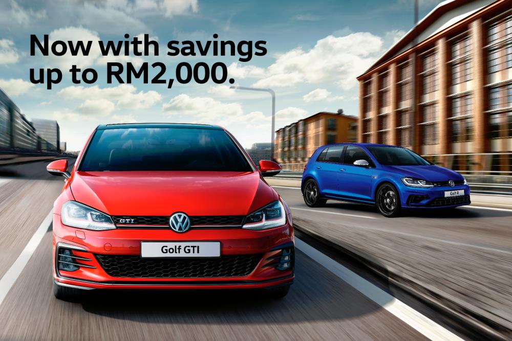 RM2,000 rebate for VW Golf GTI, R