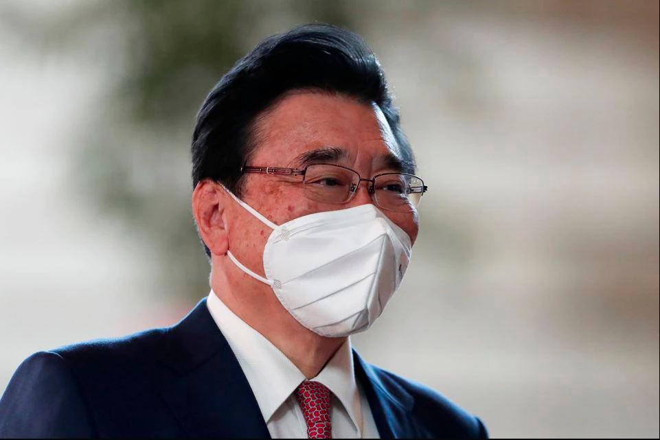 Japan’s new Minister of Health, Labour and Welfare Shigeyuki Goto arrives at prime minister’s office in Tokyo, Japan October 4, 2021. - REUTERSPIX