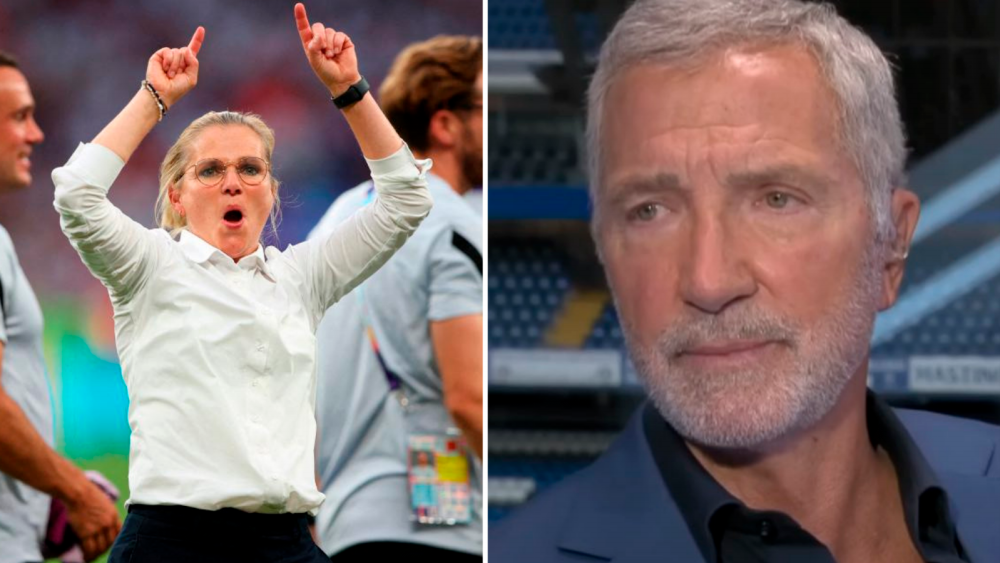 England manager Sarina Wiegman (left), Graeme Souness (right). REUTERSPIX/TWITTERPIX