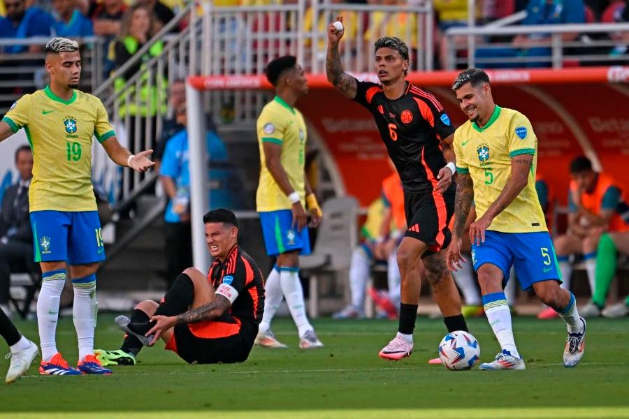 Brazil into Copa quarters after 1-1 draw with Colombia