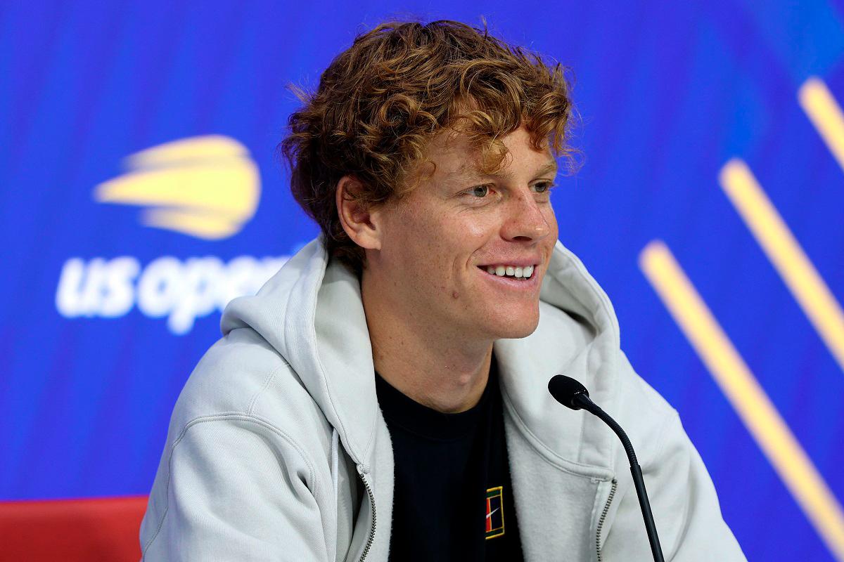 Jannik Sinner of Italy fields questions during media day ahead of the US Open at USTA Billie Jean King National Tennis Center in New York City. - Getty Images/AFP