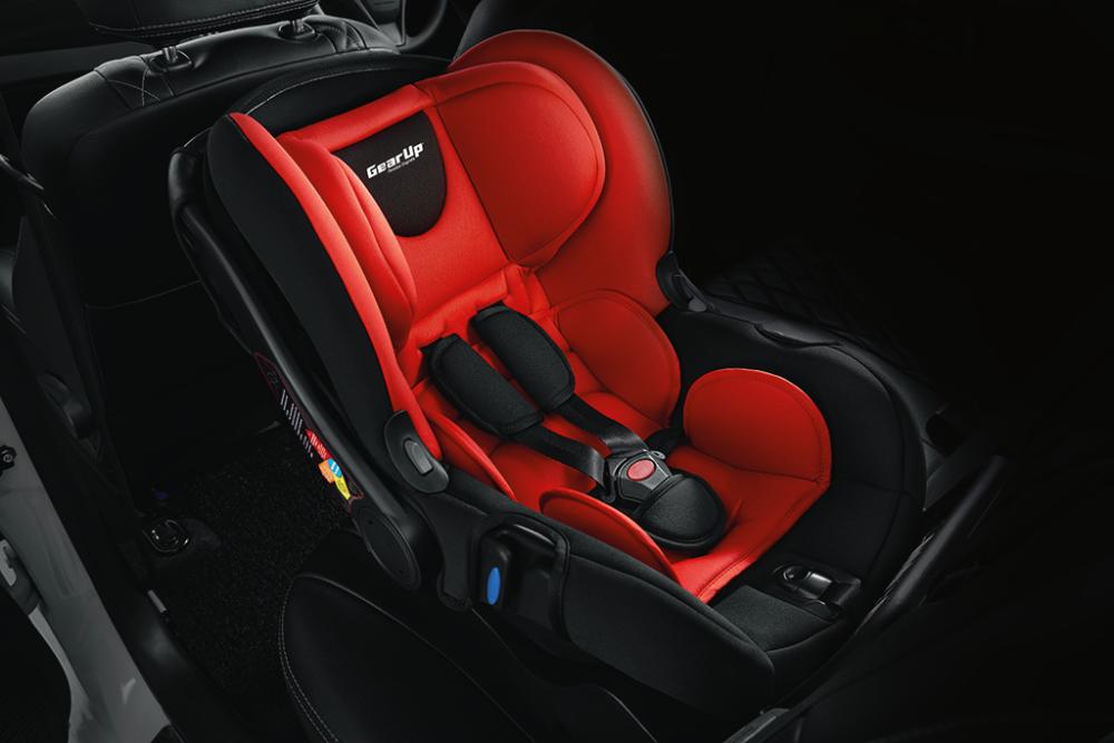 The Perodua GearUp Isofix Infant Seat is designed for infants weighing up to 13kg and is available in red or grey.