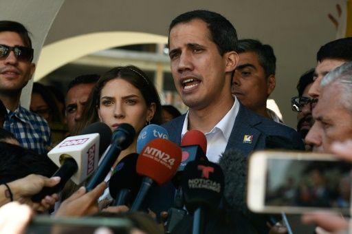 Juan Guaido, Venezuela’s National Assembly leader and self-proclaimed acting president, is in a test of wills with President Nicolas Maduro. — AFP