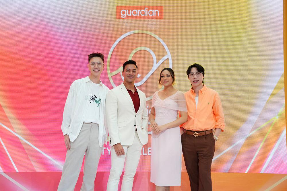 (From left) Chua, Shazril, Yasmin and Joo at the Guardian Awards: Beauty &amp; Wellbeing 2025 event.