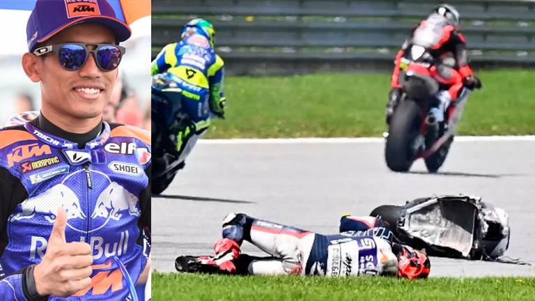 Malaysian Syahrin injured in Austrian Moto2 crash