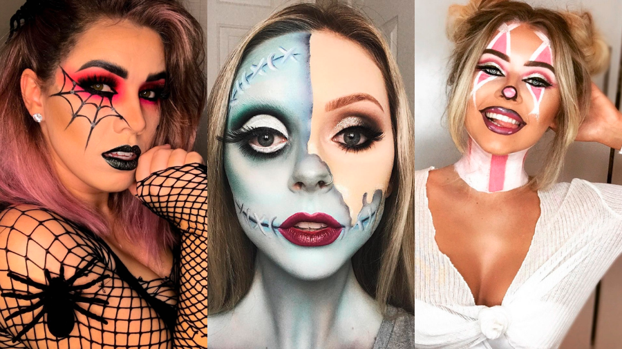 10 Halloween Makeup Costume Ideas  Halloween makeup clown, Halloween  makeup, Cute halloween makeup