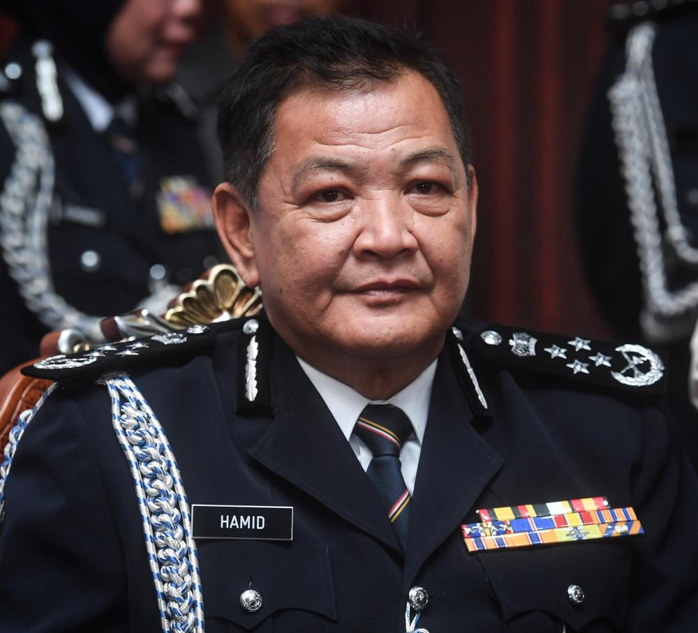 The new IGP Datuk Seri Abdul Hamid Bador at the Royal Malaysian Police Training Center (PULAPOL) on May 3, 2019. - Bernama