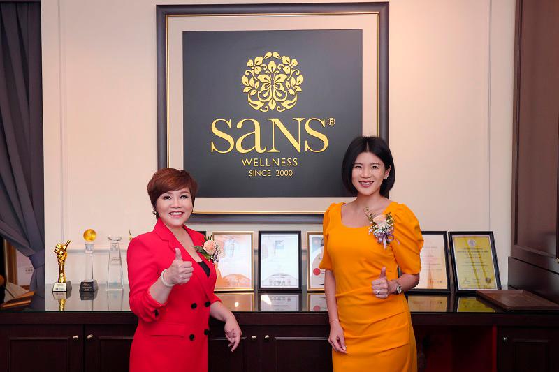 $!From left to right, Dr. Grace Tan San Chin – Sans Wellness Founder, Ms. Goh Liu Ying – Sans Wellness Brand Ambassador