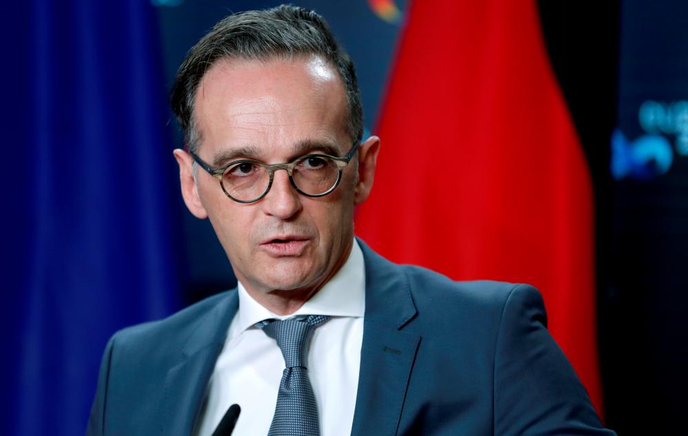 German Foreign Minister Heiko Maas speaks during a joint news conference as part of a meeting with Rafael Grossi, Director General of International Atomic Energy Agency (IAEA) in Berlin, Germany, October 26, 2020. — Reuters